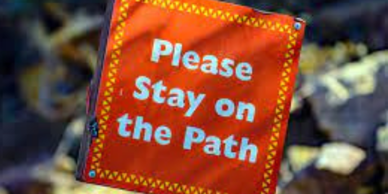 Please Stay on The Path