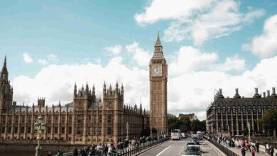 Big Ben and the Palace of Westminster in central London, a major tourist area discussed in relation to London borough safety, crime awareness and visitor security in 2025.